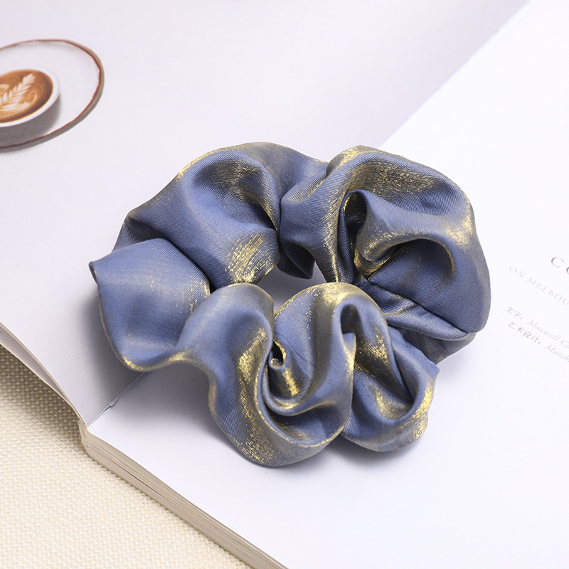 Fashion And Colorful Bright Silk Art Large Intestine Ring Bundle Hair Scrunchies Wholesale Nihaojewelry display picture 8