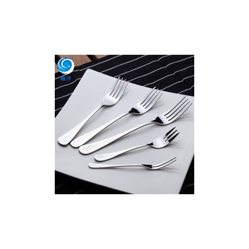 Stainless steel Western food fork Korean children's set small fruit fork dessert mooncake fork steak fork manufacturer wholesale