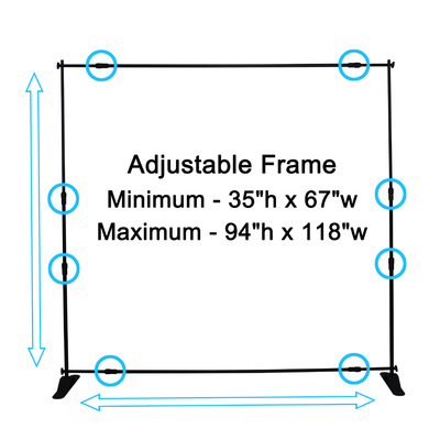 厂家快速可调展架 快展快幕布秀背景展示架 规格可订制