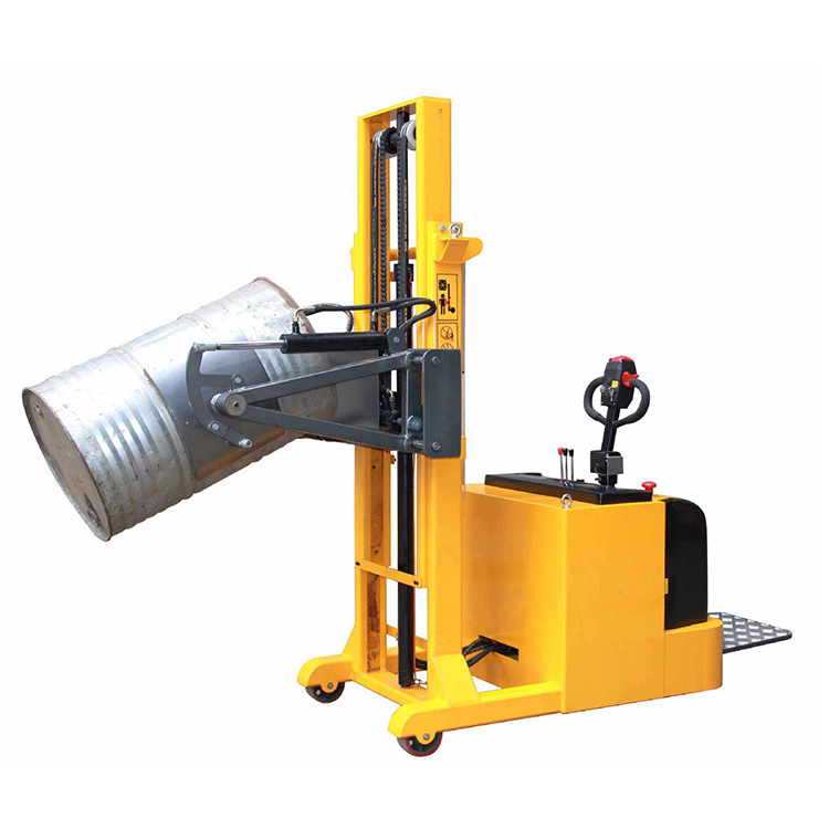 供应平衡重式全电动油桶翻专车YL420站驾无前腿电瓶倒料叉车现货