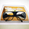 Fashionable glasses, yellow black lens, wholesale