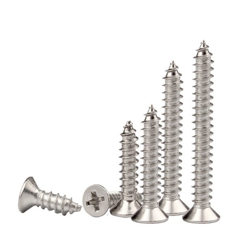 304 stainless steel self-tapping screws countersunk head cross screws KA precision electronic flat head self-tapping screws M2M3M4M5M6