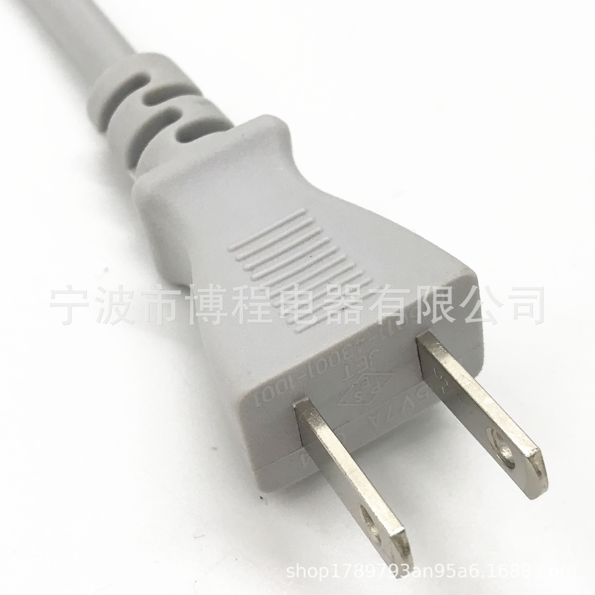 两芯日本插头电源线PSE认证电源线旋转插头日本电源线日规插头