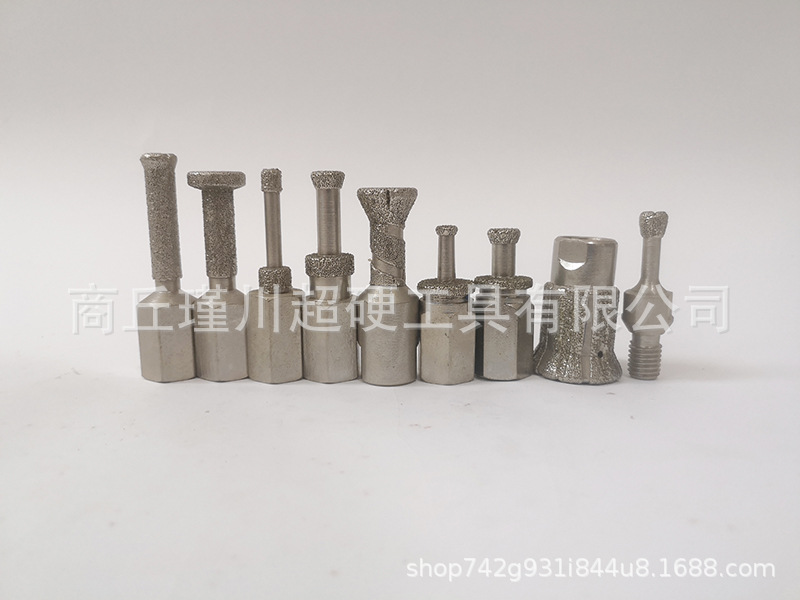 商丘瑾川供应单切双切加长电镀石材背栓钻头
