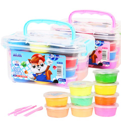 Ultra-light clay snowflake mud 12 colors 24 colors children's handmade diy material package space soft clay mud colored mud plasticine