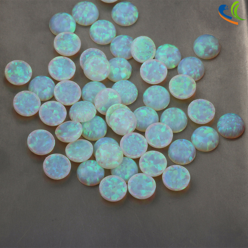 Export domestic supply Japanese Opal Fire Opal European and American style OP65 round plain surface 4mm Opal original stone