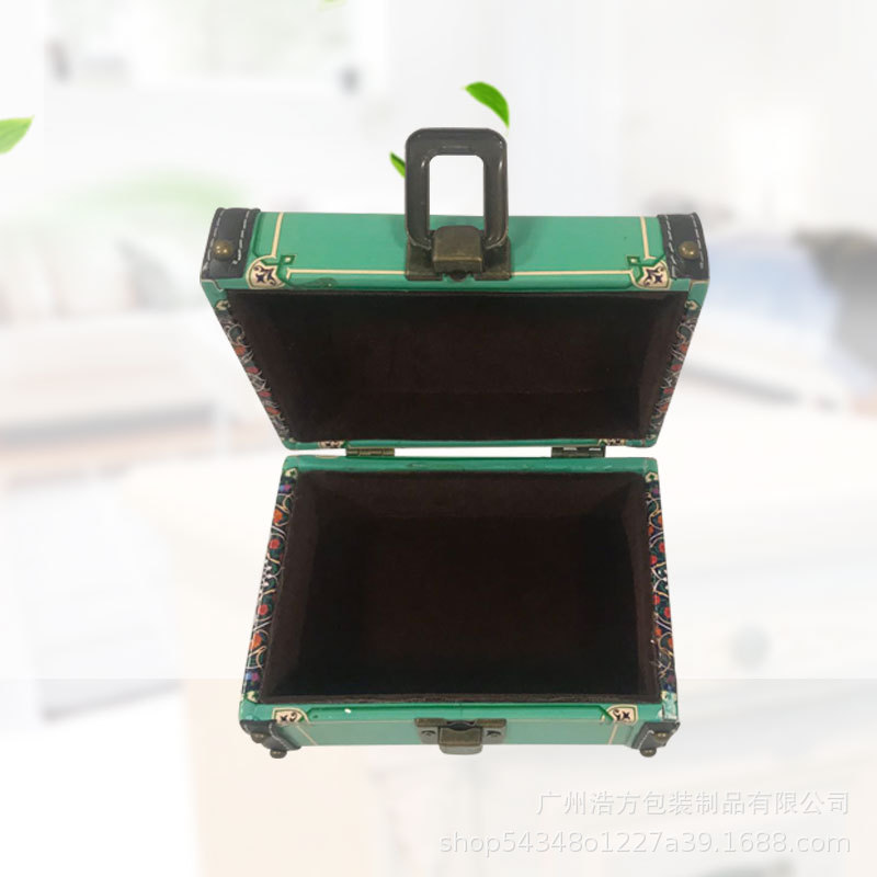 绿色小皮盒 批发首饰饰品包装盒收纳珠宝项链耳钉盒创意礼品盒