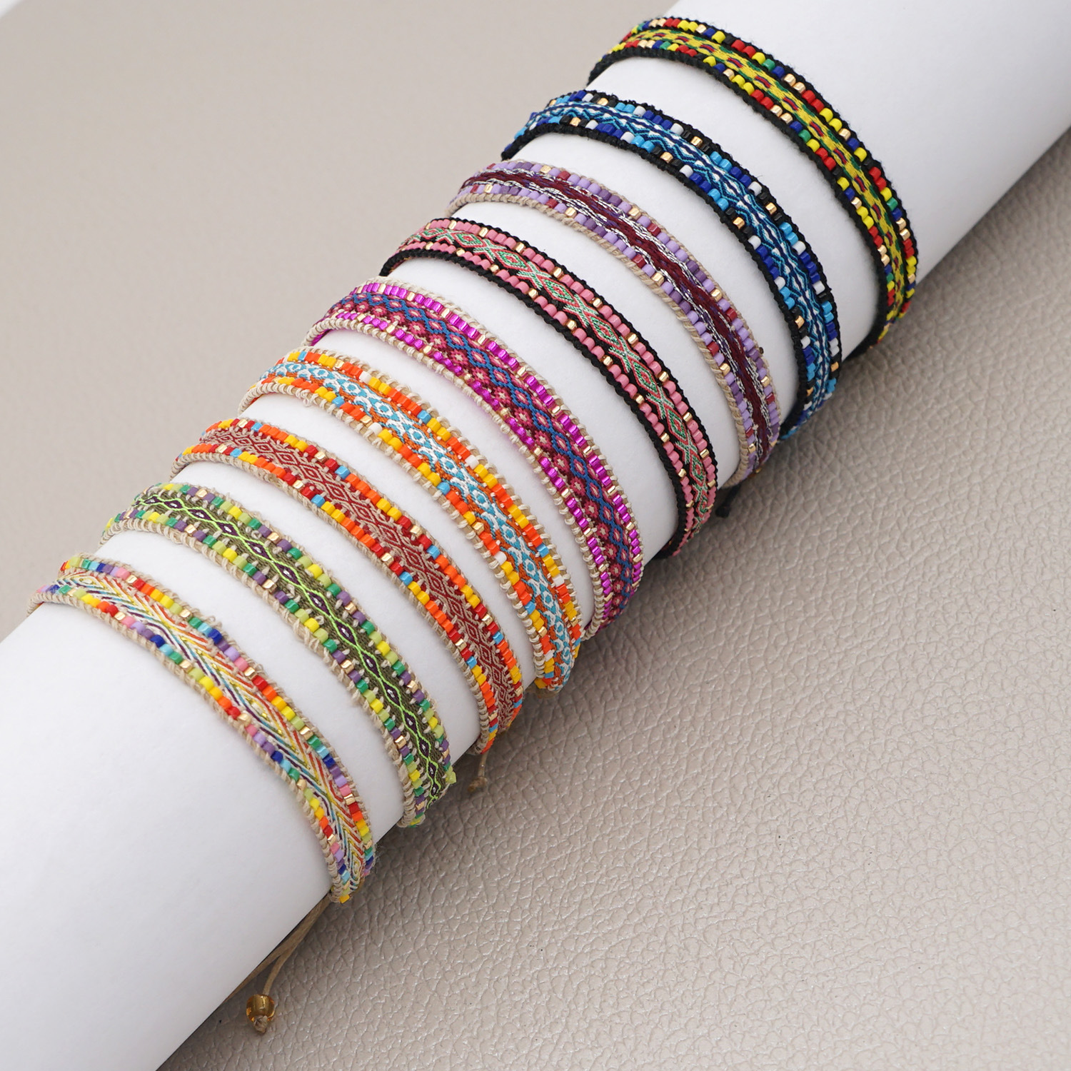 Vente En Gros Bijoux Style Ethnique Couleur Perles Miyuki Bracelet Tissé Nihaojewelry display picture 28