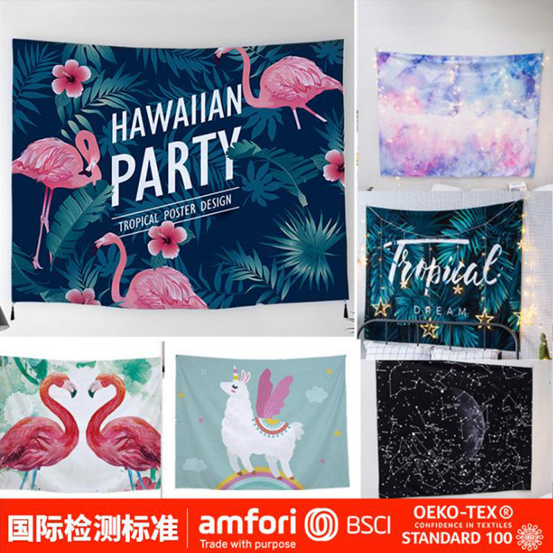 圣淳挂布房间卧室装饰挂毯个性定制北欧背景布ins挂毯挂布批发