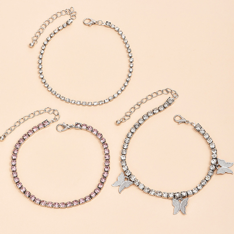 New Fashion Women's Butterfly Women's New Alloy Anklet Combination Set display picture 3