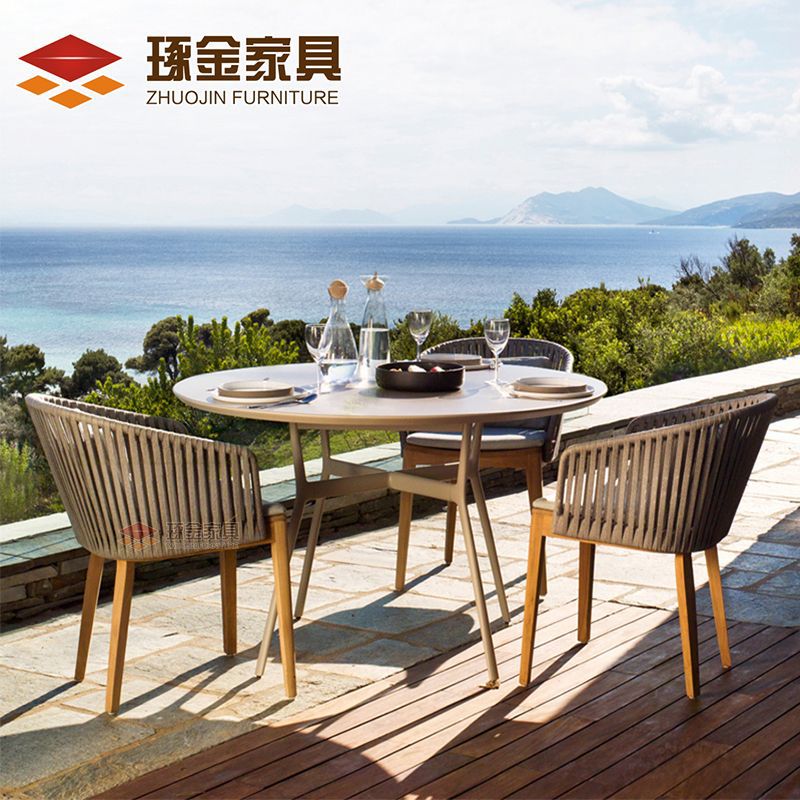 廠家發貨戶外休閒桌椅組合 酒店餐廳陽台藤編單人椅可批發