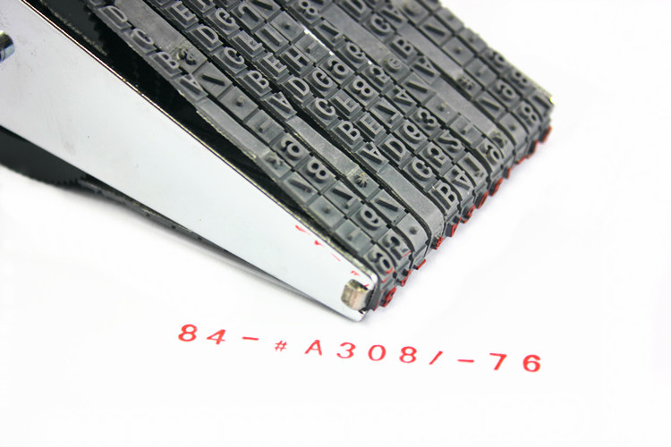 Multi-purpose wheel seal 8-12 adjustable digits 0-9 letters A-Z symbol date stamp with year month day