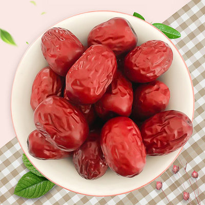 2020新枣批发 新疆若羌灰枣 500g袋装大个免洗红枣 休闲零食枣子|ms