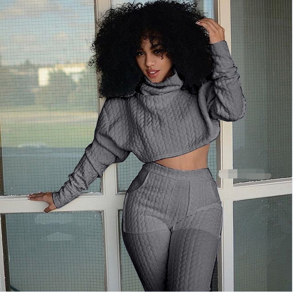 Dameskleding Grote gevlochten gestreepte witte stapelkraag casual jumpsuit_voghion.com