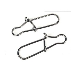 TWM Black Nickel Cigar Shape Lure Connector Rapid Stainless Steel Enhanced Pin Fishing Tackle Accessory