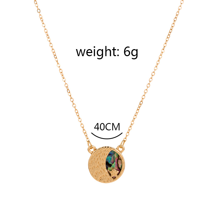 Fashion Design Natural Abalone Shell Geometric Alloy Pendant For Women Jewelry display picture 19