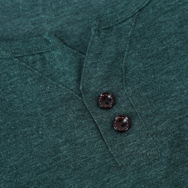 Men's Long Sleeve Base Layer T-shirt Solid Colour Autumn Winter_voghion.com