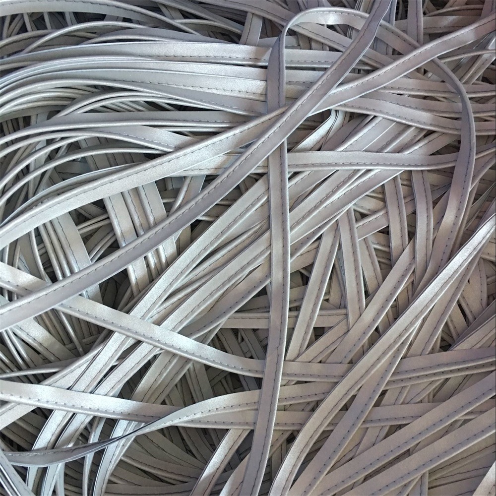 亮银反光镶嵌条银灰色反光条耐磨高亮反光包边条服装包反光滚边条