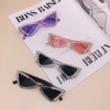 Children's decorations, silver retro glasses, triangle, sunglasses, 2020