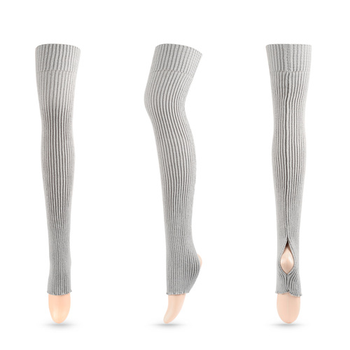 Adult latin ballet dance long tube socks yoga warm wool leg protection socks cover extended knee-length pedal pile socks
