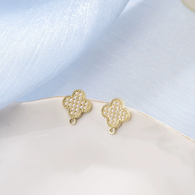 Серебряная игла, серьги, аксессуары, материал ручной работы из жемчуга, S925