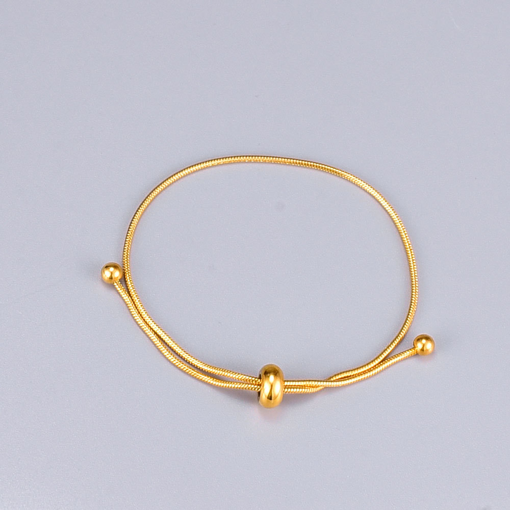 Nihaojewelry Simple Titanium Steel Drawstring Short Bracelet Wholesale Jewelry display picture 5