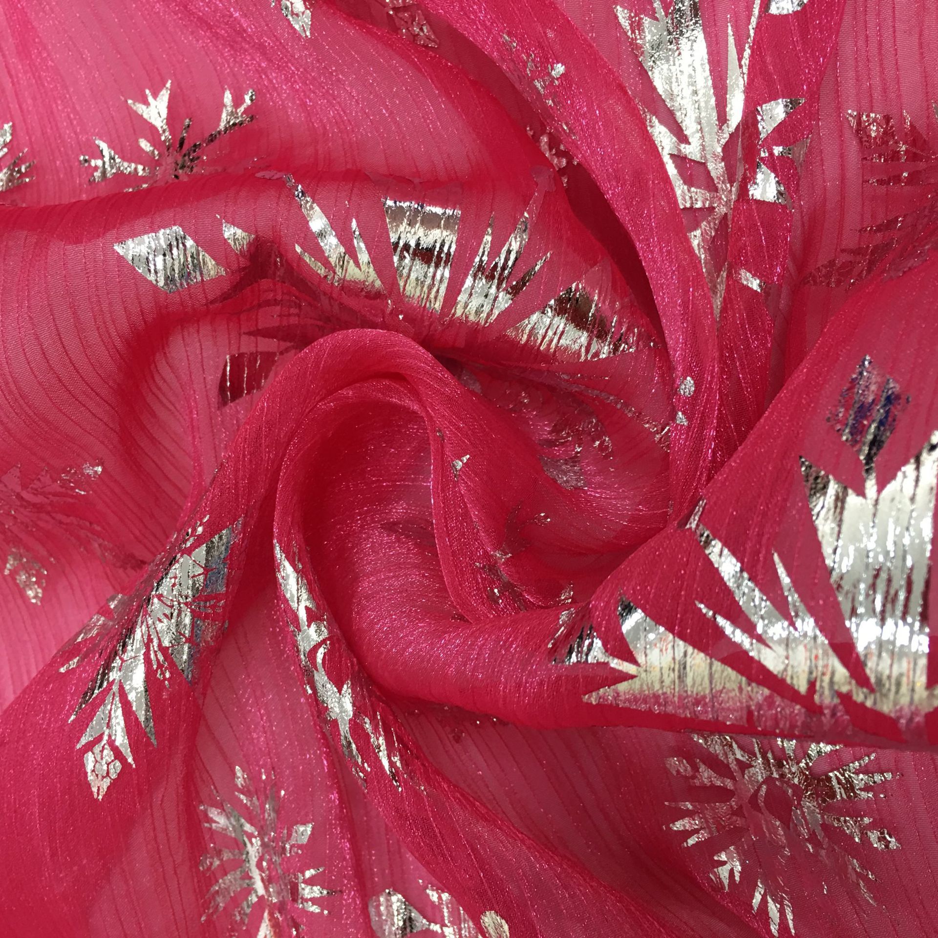 市场热销绉纱 绉纱星空 雪花图案 多色可选