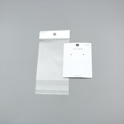 Necklace card, earring card, opp bag hand-packed