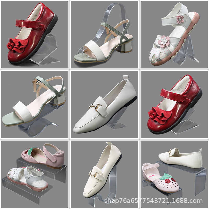 亚克力展示架加厚鞋子摆放支架鞋撑鞋店鞋架童鞋透明鞋支架 鞋托