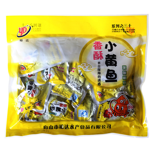 Yuda crispy yellow croaker 450g spicy yellow croaker dry goods snack ready-to-eat hairtail Zhoushan seafood specialty