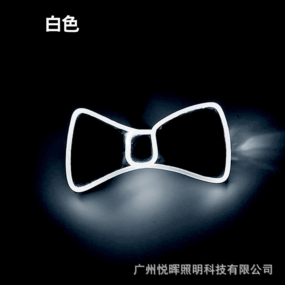 Nuevo LED luminoso pajarita 5V danza de la boda del partido creativo flash pajarita bar discoteca rendimiento Accesorios luminosos
