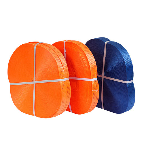 Manufacturer polyester webbing blue orange binding belt truck fixed binding belt tensioner accessories sealing rope wholesale