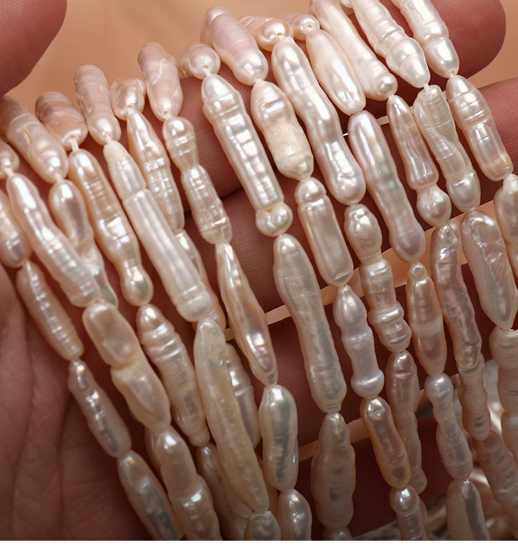19g Weight Necklace Classification 1 Piece Quantity Daily Occasion Natural Freshwater Pearl Material Geometric Pattern Beaded Design Fashion Style Fashion Geometric Natural Freshwater Pearl Beaded Necklace 1 Piece 5
