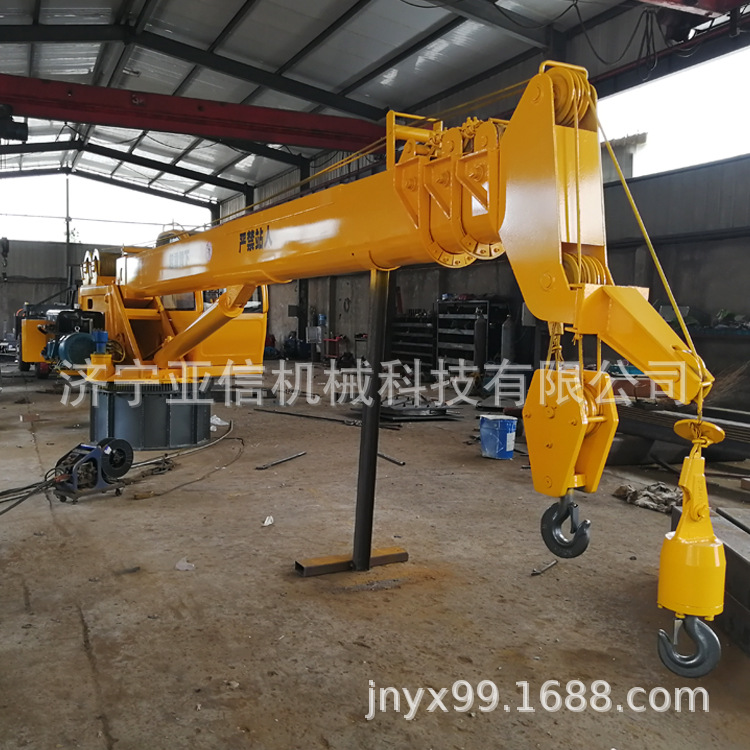 港口码头吊机 船吊厂家全液压电动船用直臂吊机 8吨船舶克令吊