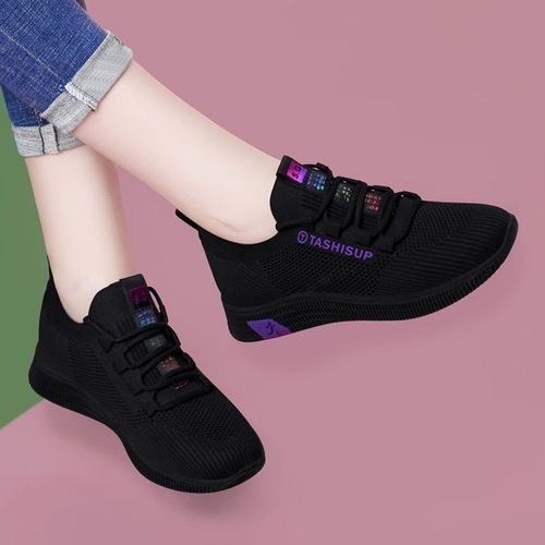 2024 Spring New Casual Women's Shoes Sports Shoes Socks Shoes Fitness Dancing Shoes Soft Sole Versatile Office Mom Shoes