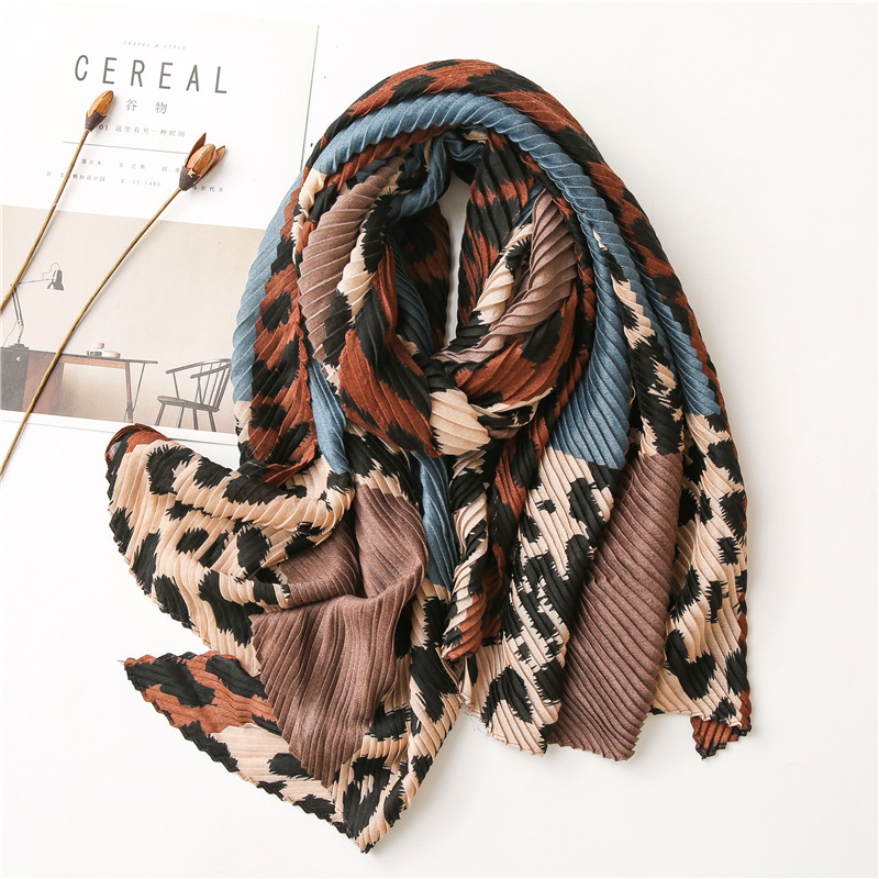 Fashion Crepe Craft Cotton Linen Scarf display picture 1