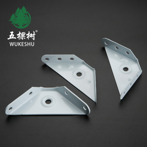 Thickened Triangular Fixed Corner Bracket Stainless Steel Hook with White Paint Bed Corner Support Hanging Cabinet Corner Bracket Furniture Hardware Accessory