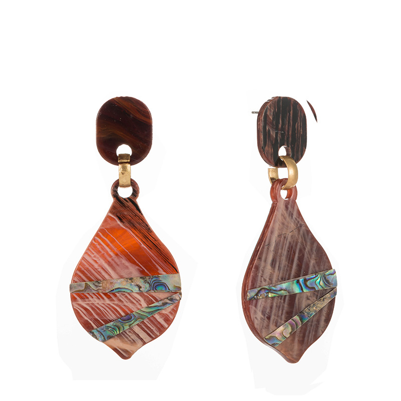 Fashion Simple Leaf Earrings display picture 1