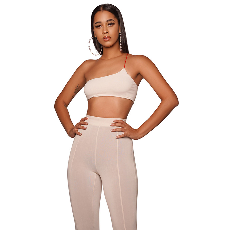 sling top slim trousers set NSMX30371