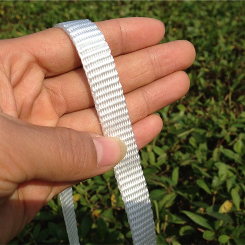 压膜带大棚配件压膜绳高强度涤纶丝压膜线压薄膜白色防风绳防老化
