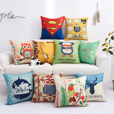 2019 Cotton and hemp Pillows multi-function Pillows quilt automobile Cushion sofa Office gift Pillow customized loog
