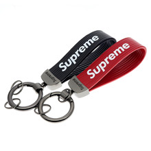 潮牌supreme潮流時尚個性創意男女通用情侶鑰匙扣禮品鑰匙鏈廠家