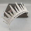 Metal tiara for bride, hair accessory for princess, 2023, European style