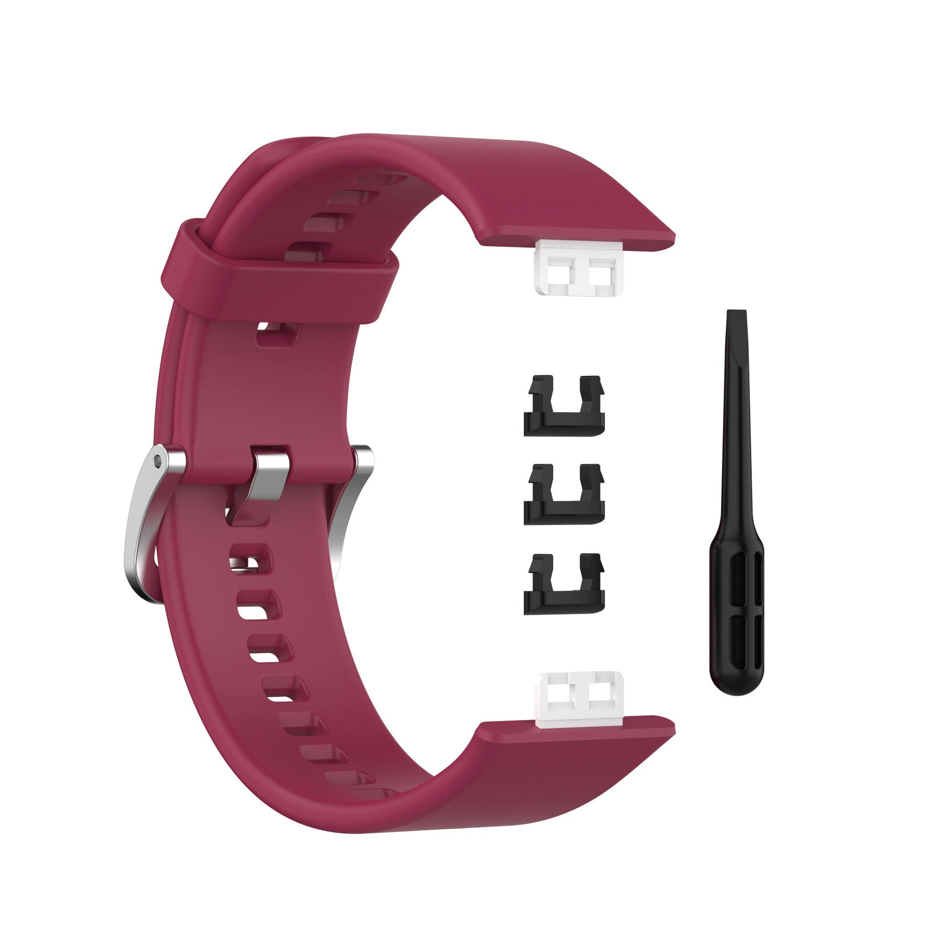 Силиконовый ремешок для часов (Huawei) Watch Fit, силикон медицинского класса, пряжка из нержавеющей стали, 14 цветов