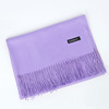 Cashmere, colored scarf, winter cloak with tassels, Korean style, increased thickness