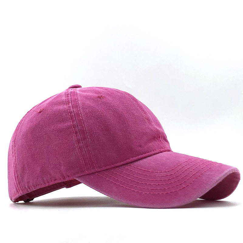 Unisex-Baseballkappe aus Baumwolle im Used-Look, schlichtes Design mit Aufdruck, verstellbar, ideal für Outdoor-Aktivitäten im Frühling, Sommer, Herbst und Winter._voghion.com