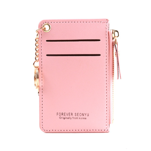 SEONYU Korean style short cute card holder coin bag zipper card holder coin purse foreign trade new style