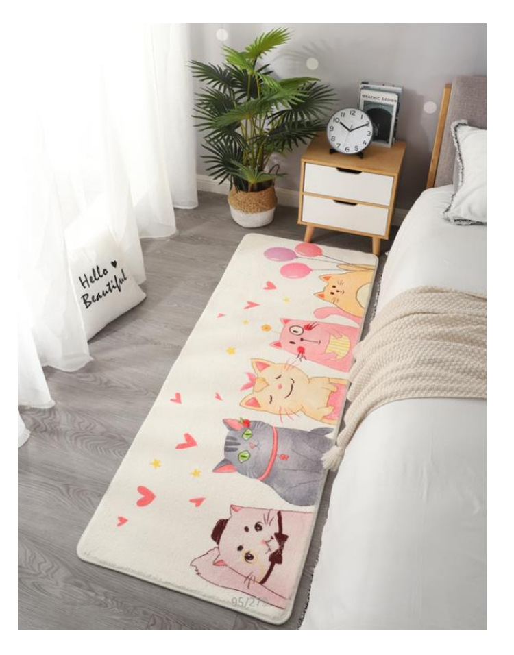 卡通地毯,仿羊绒地毯,居家地毯,床边毯,飘窗垫,地毯定制