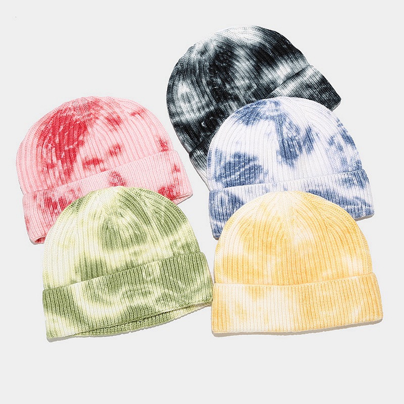 Demi-season short woolen trend knitted hat hip-hop style