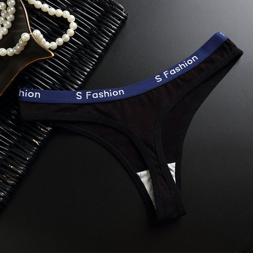 厂家直销 纯棉丁字裤女性感欧美低腰无痕隐形运动健身t裤女士内裤